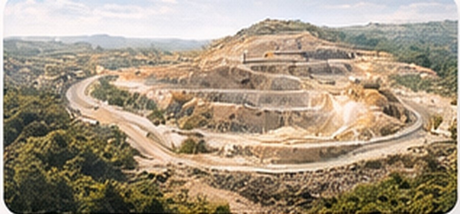 Open pit mine sebagai representasi area implementasi