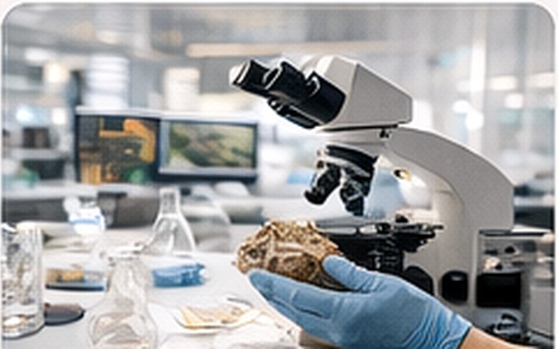 Pengujian sampel laboratorium mineral